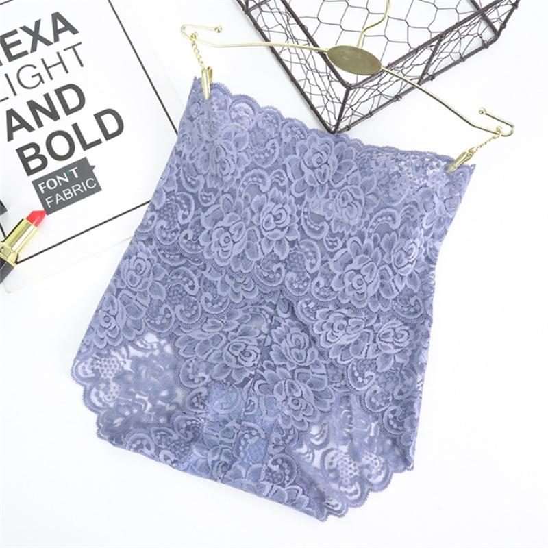 1Pc Fashion Women High Waist Plus Size Panties Lace Mesh Floral Transparent Briefs Underwear Solid Seamless Underpants Lingerie