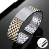 Premium Stainless Steel Watch Strap 20mm 22mm Universal Bracelet Metal Folding Buckle Business Replacement Wristband Accessories