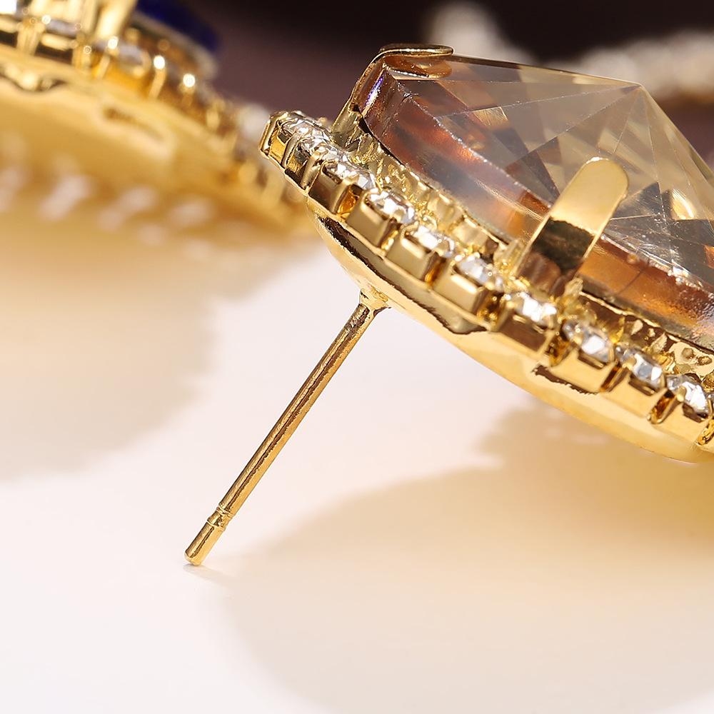 Exaggerated Wind Diamond-Set Fringed Earrings, High-End Niche Design, Exquisite Earrings, Personalized Long Earrings