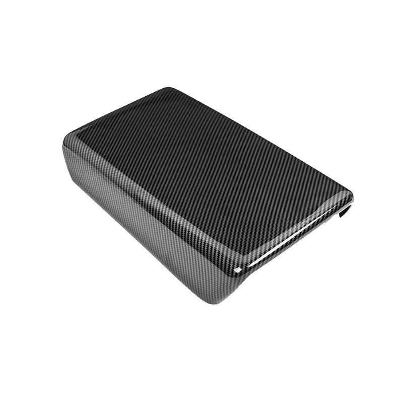 For Tesla Model 3 Model Y 2019 2020 2021 2022 2023 Car Carbon Fiber Style Trim Armrest Protective Cover
