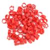 100 STK/pose 8MM 001-100 Nummererte Plast Brevdue Bird Ben Band Ringer(rød)