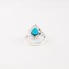 Blue Apatite Gemstone 925 Sterling Silver Jewelry Handmade March Birthstone Ring RR-57-1