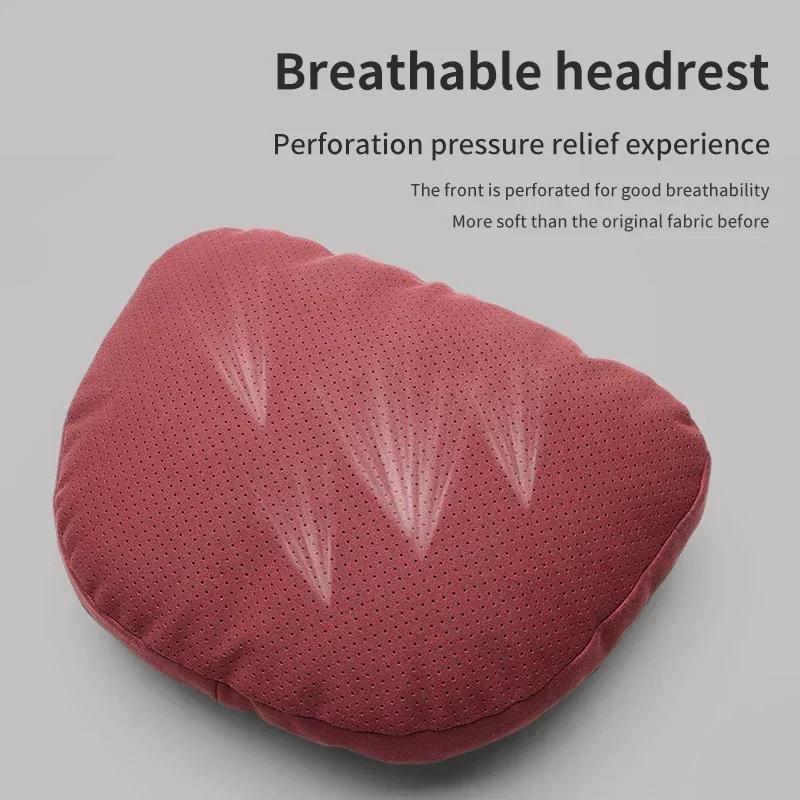 ASD1 Top Quality Car Headrest Neck Support Seat Soft Neck Pillow Breathable compatible for Maybach S Class Design Universal Protector Neck