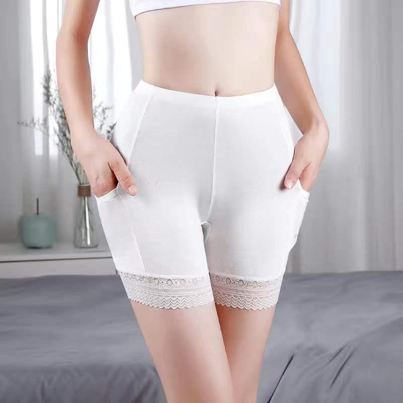 Pantalones de Seguridad de Encaje para Mujer con Bolsillos - Pantalones de Capa Base Anti-Exposición de Talla Grande para Verano.