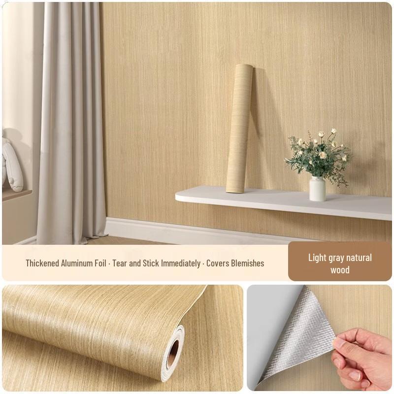 Self-Adhesive Waterproof Wood Grain Wallpaper