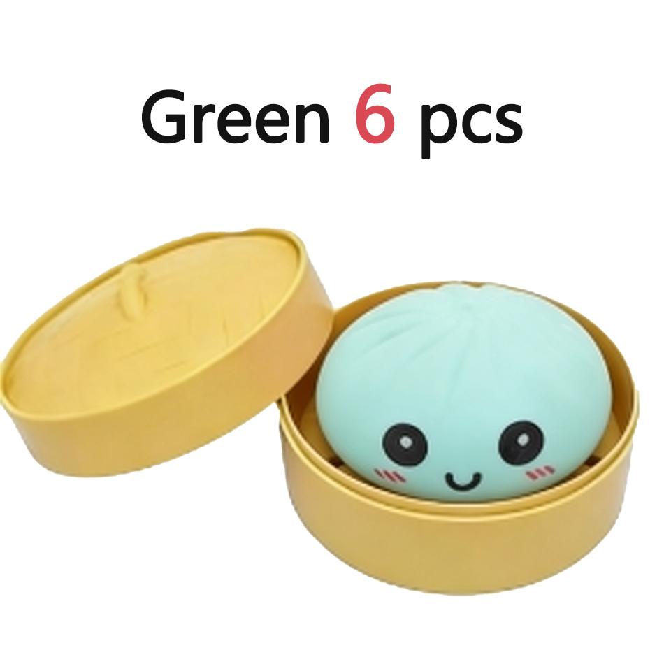 Kids  Childrens Stress Relief Steamed Bun Toy Portable Travel Slow Rising Smiling Bun Sensory Toy Adults Soft Stress Toy