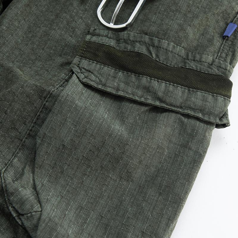 Summer Men's Casual Shorts Loose Cargo Pants Solid Cotton Sweatpants Pants Man Multi Pockets Outdoor Short Pants