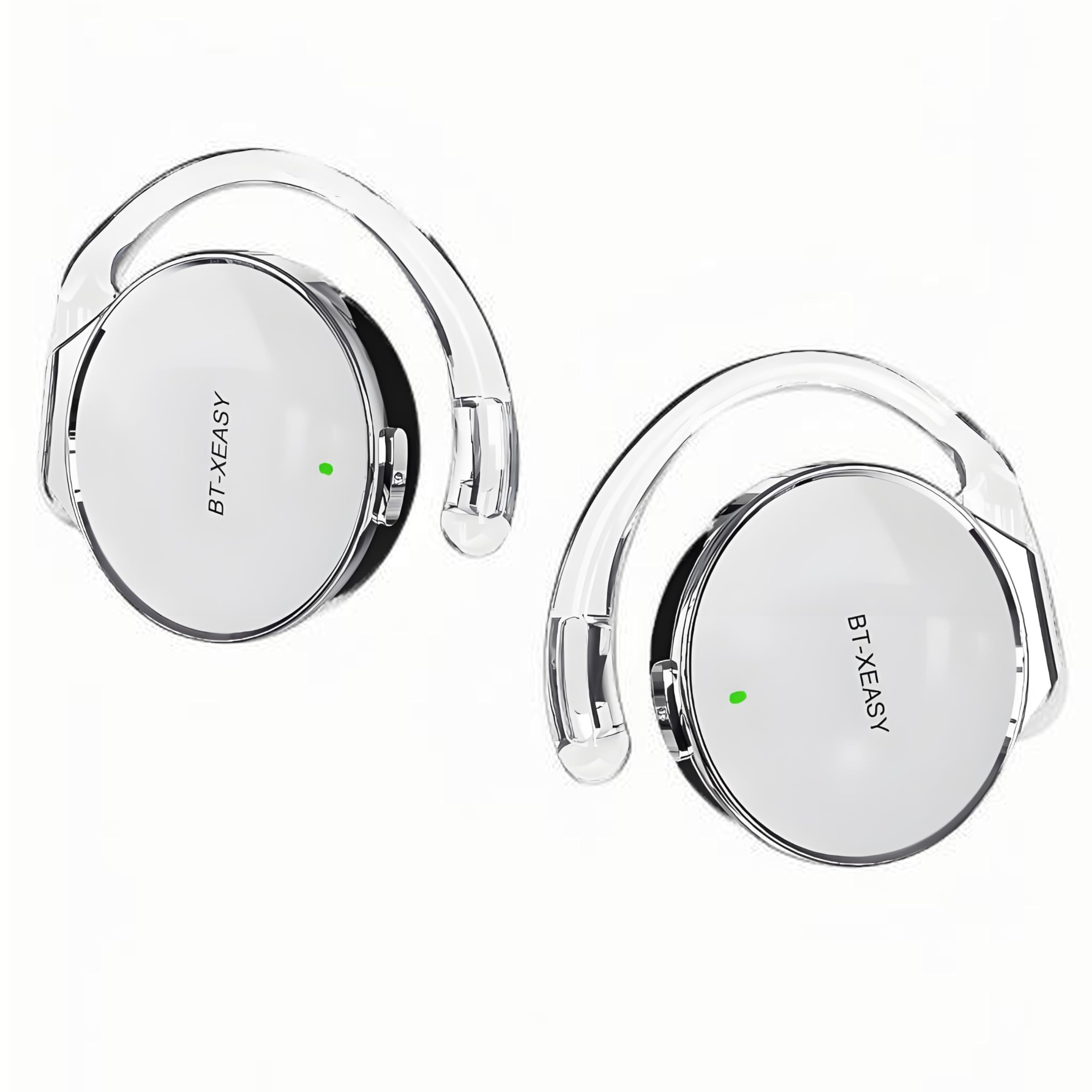 

Wireless Bluetooth Noise Cancelling Long Battery Life to 52 IPX5 Comfortable LED Charging Case Ideal for Sports and Commuting Over-the-Ear Earbuds,