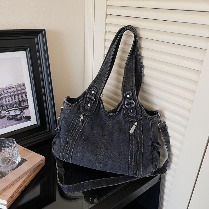 Borsa alla moda da donna 2026 Nuova Borsa a tracolla in denim coreana All-matching a spalla singola di grande capacità