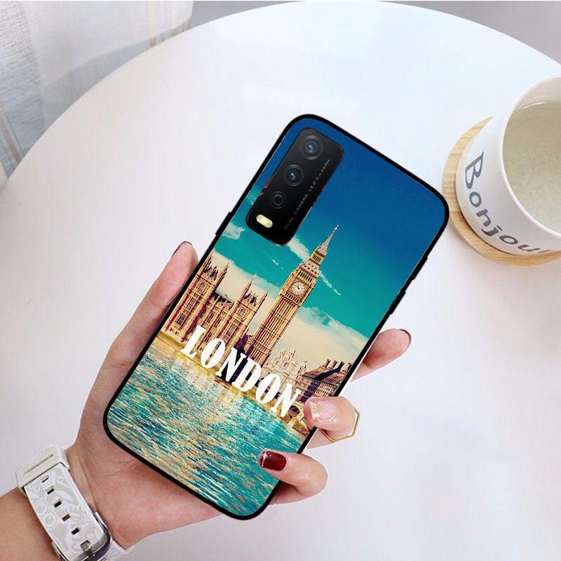 London Bus funda Handyhülle Für vivo Y31 Y30 Y33S Y11S Y12S Y17 Y20 Y20S Y21 Y21S Y1S Y53S Y15 Y19 Y91C V23 5G Hüllen coque