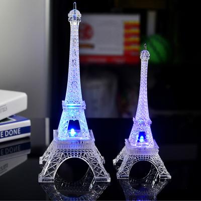 Mini-Turm-LED-Eiffel mit wechselnder Farbe, Licht für Zuhause, Schlafzimmer, Party, Nachttisch-Dekoration