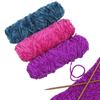 1Pc Chenille Yarn Velvet Yarn Texturized Polyester Blended Cotton Suggest Needle 4MM-5MM