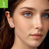 Personalized D Color Moissanite Ear Hook Women'S Simple High-End Versatile S925 Sterling Silver Earrings.
