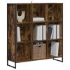 Bookshelf Smoked Oak Finish 99.5 x 30 x 108.5 cm Particleboard