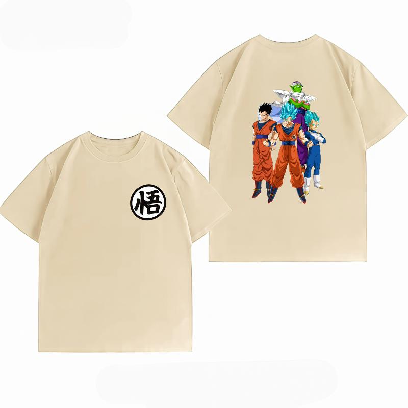 Dragon Ball Super Z Fighters Print Tshirt Goku Logo Casual Short Sleeve Cotton Anime Streetwear Unisexs Tshirt