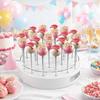 Candy Holder 22-Hole Cake Pop Stand Clear Acrylic Round Dessert Stand Versatile Elegant Lollipop Stand Birthday Party