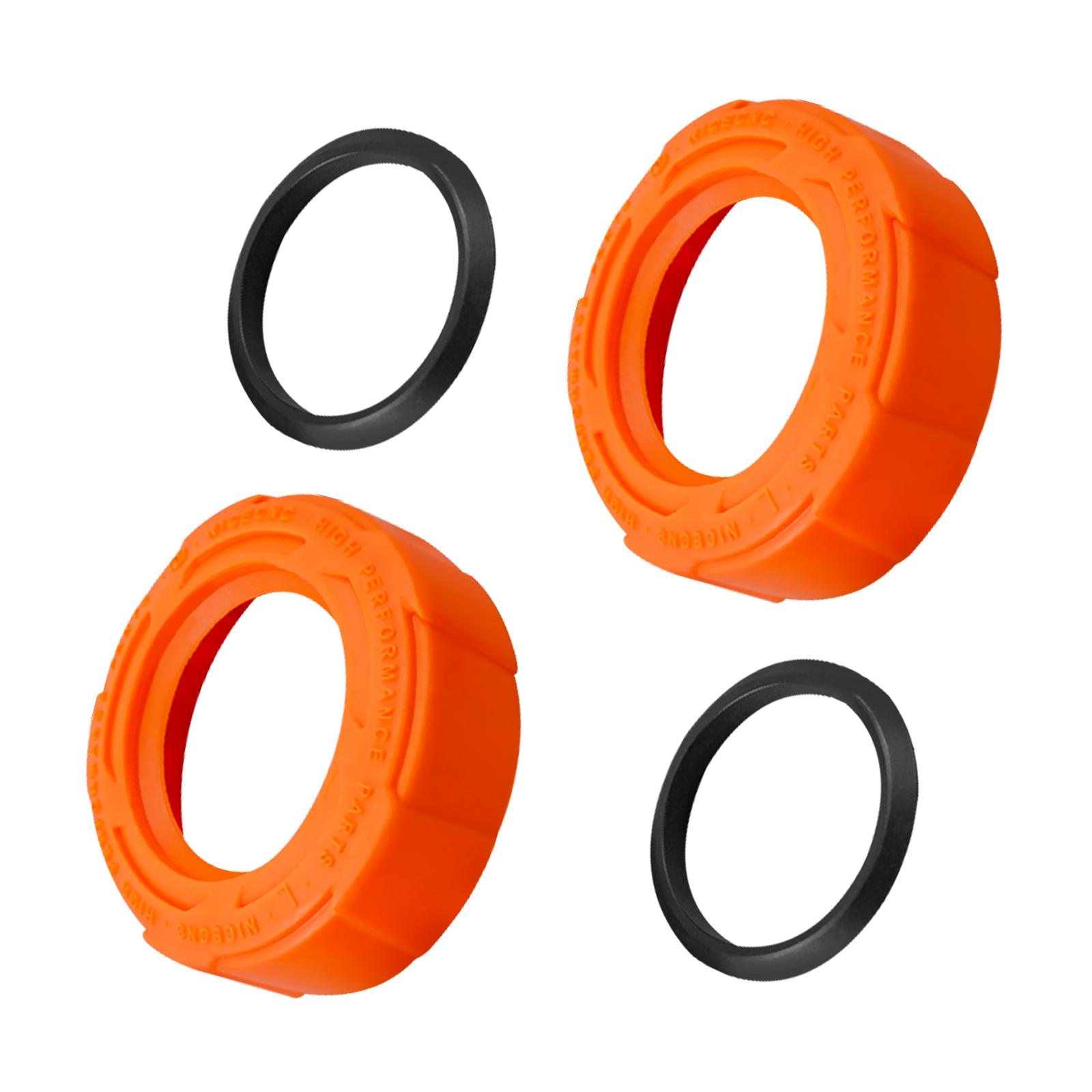NICECNC For GasGas EC 300 EC 250 2021-2024 Front Rear Wheel Bearing Protection Cap For KTM EXC 300 EXC-F 350 Husqvarna TE 300 Front Orange
