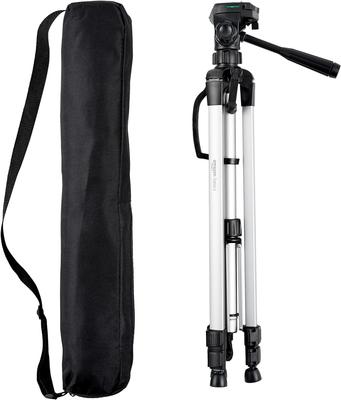 Trépied léger Amazon Basics pour appareil photo (Hauteur totale 152,4 cm, Sac de transport inclus) Noir