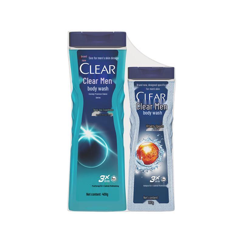 Clear Men s Cologne Scented Shower Gel Set