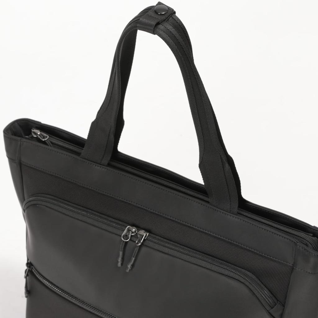 Bermas CITYSCAPE Business Tote Horizontal PC Ballistic Black Bag, Tote, Storage, 13-inch, Nylon, Men's,