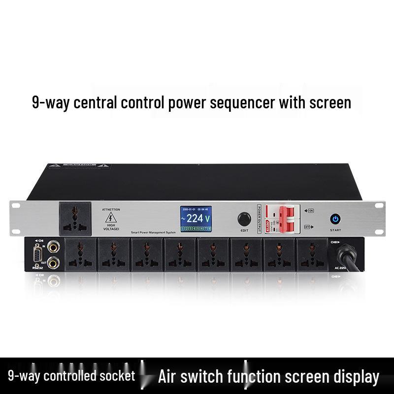 Professional RS232 Central Control Sequencer for Public Address and Theater Power Management