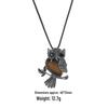 Vintage Cross Owl Crystal Stone Pendant Necklace for Men and Women - Classic Creative Design