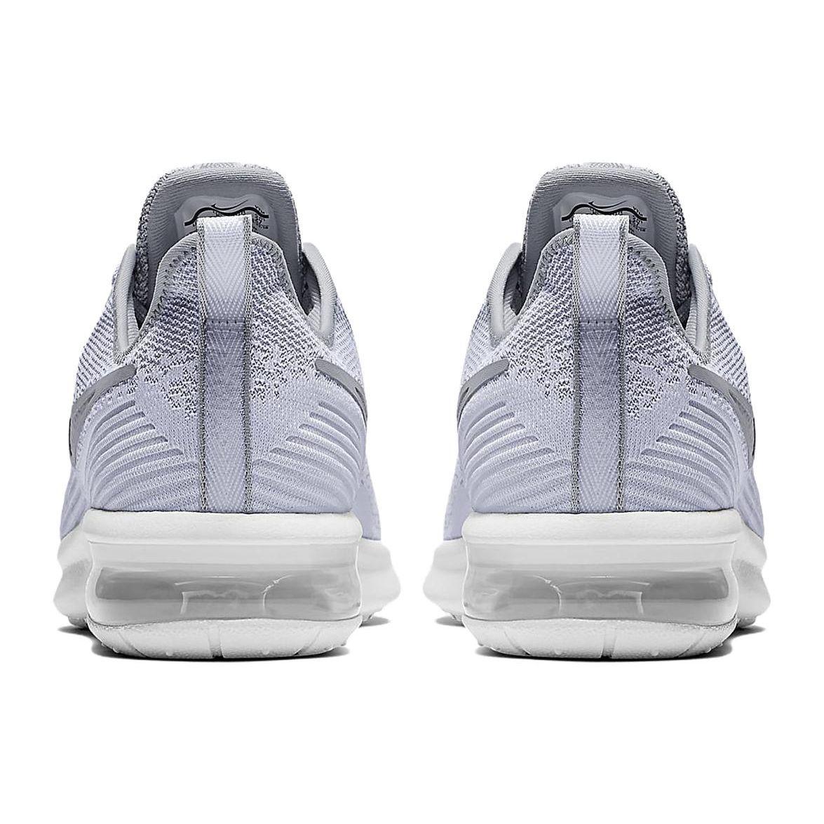Nike Air Max Sequent 4 Wolf Grey Мужские кроссовки белые бело-волчьи-серые AO4485-100 42.5 — фото 4