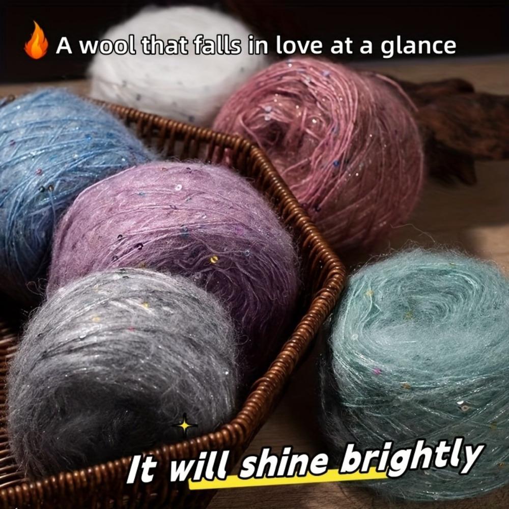 2pcs Soft Warm Yarn for DIY Crocheting and Knitting Sweater and Shawl