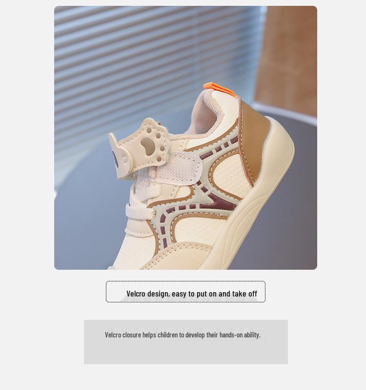 Unisex Breathable Soft-Soled Baby Walker Shoes - Non-Slip Toddler Sports Style for Spring & Autumn