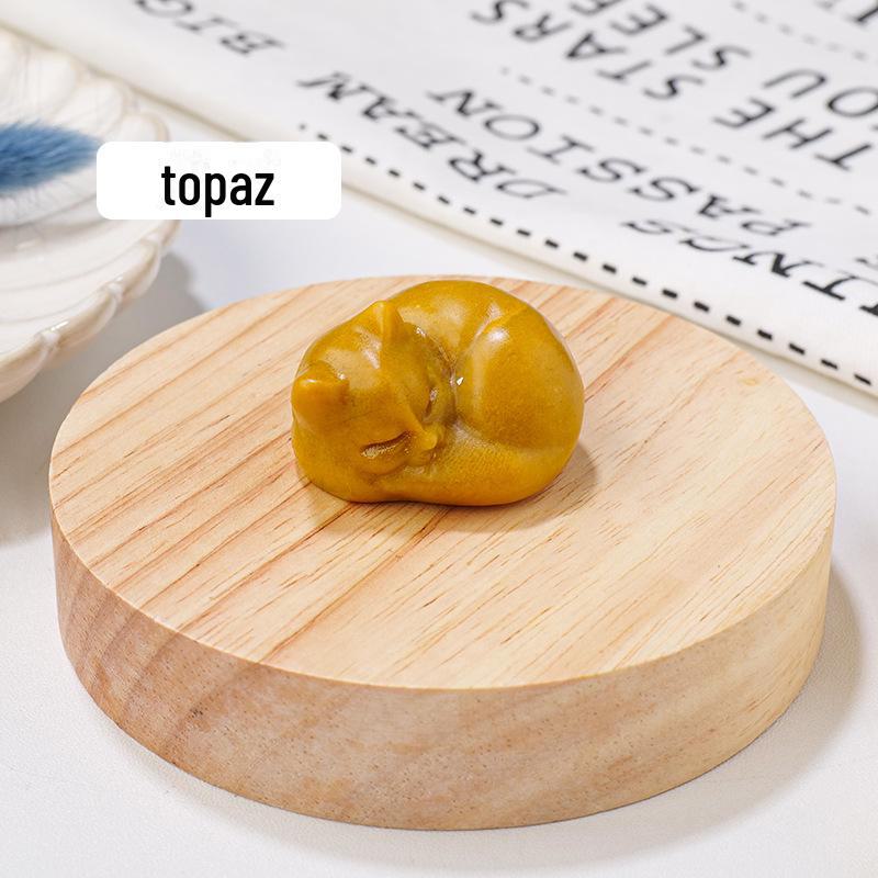 

Фигурки кошек из натурального хрусталя: Украшения из полудрагоценных камней ручной работы для домашнего декора 2x3.5x3.5 cm