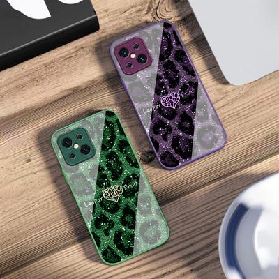 Leopardí Zelená Láska Pro Oppo Find X5 X8 Pro X3 Lite A72 58 73 54S F11 79 Reno 6 4Z 5G Nord N200 Tvrzené Sklo Kryt na Telefon
