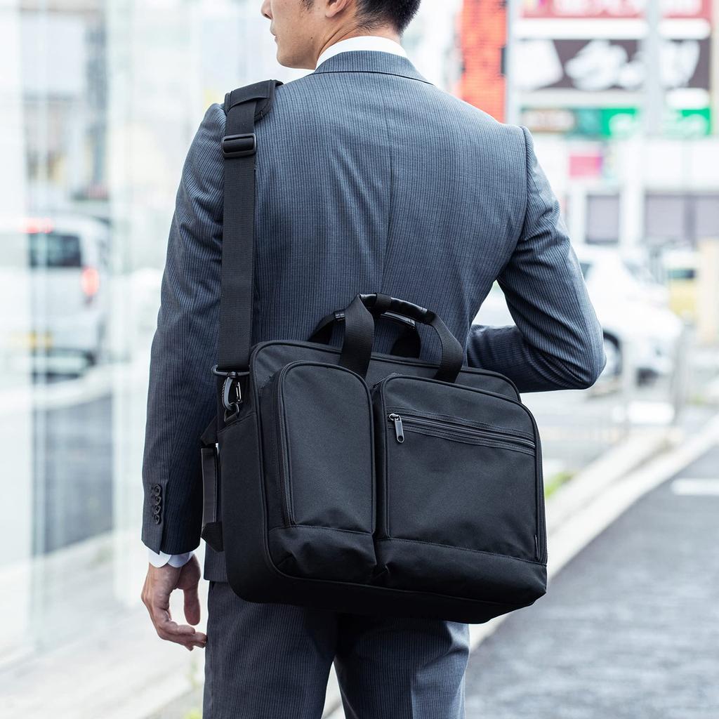 Sanwa Supply Business Bag 3-Way (13.3-inch Wide, Black) BAG-3WAYT2BKN