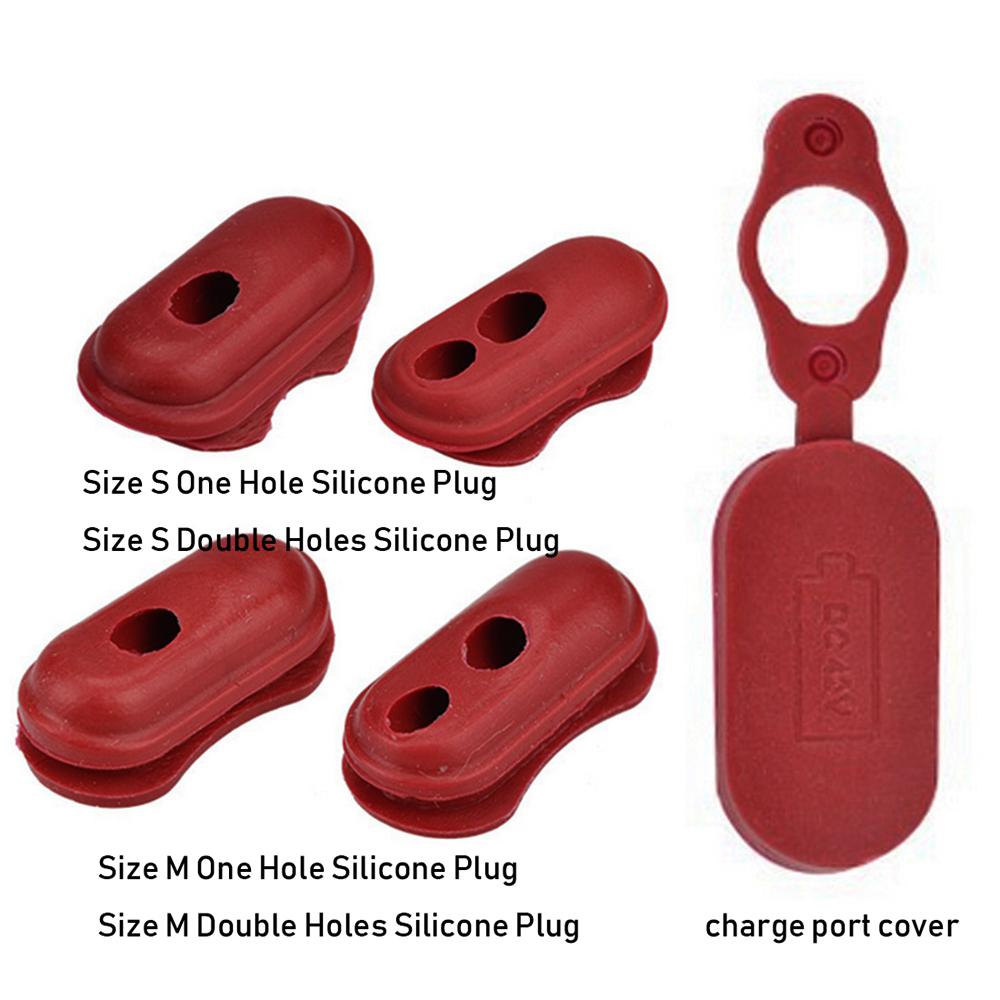 Red Color Outdoor Tool Charge Port Cover Dust Plug Case Scooters Replacement Electric Scooter Parts For XIAOMI M365