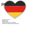 Oil-filled Brooch Travel Souvenir National Flag Love Styling Oil Element