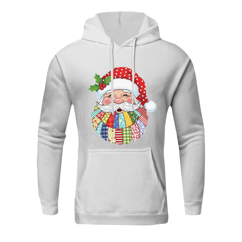 Christmas Print Loose Men's Hoodie