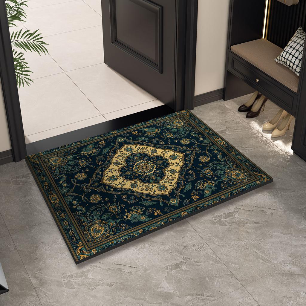 Luxury Vintage Doormat Entrance Door Mat Outdoor Welcome Front Room Rugs Foot Mat Hallway Carpet Floor Bath Mats Washable