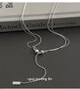 Cui Yan S925 Sterling Silber Doppellagige Runde Perle Koreanischer Stil Verstellbare Choker-Halskette für Damen