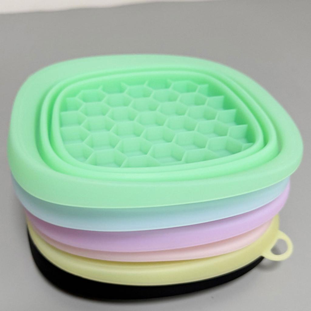 Foldable Ice Bath Facial Basin With Soft Silicones Design Builts-In Ice Tray Face Bowl For Cooling Relief Travel Use