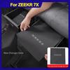 For Zeekr 7X 2024 2025 Rear Seat Storage Box Pad Dust Protection Pad Interior Modification Special Accessories
