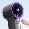 Ergonomic Handheld Fan Cooling Fan 3000mAh Battery-White