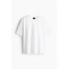H M Oversized FiT CoTTon T sHirT wHiTe