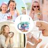 Ice cream cup holder, adorable animal-shaped refrigerator cover, portable dessert lid, insulated decorative accessory, fun kitchenware
