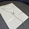 Elegant Butterfly Pearl Sweater Chain with High-Luster Freshwater Pearls - Versatile Gift for Women