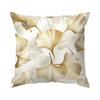 Golden Leaves Cushion Pillowcase Printed Polyester 40/45/50Cm Throw Pillowcover Decorative Sofa Cushion Pillowslip Home Decor