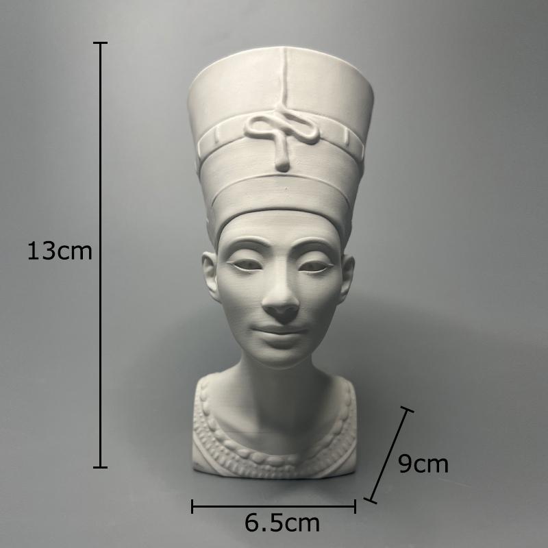 

Nefertiti Plaster Statue Desk Decoration Ancient Egyptian Figures Ornaments Artwork Characters Sculpture Room Aesthetic Decor