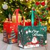 Christmas Reusable Gift Bags with Handles Non-wove Christmas Tote Bags Treat Bags Gifts Wrapping Shopping Xmas Party Decor
