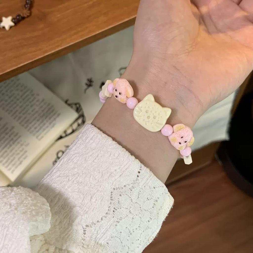 Cute Puppy And Cat Bracelet, A High-value Jewelry Gift