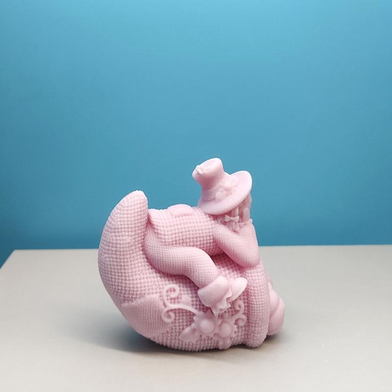 Molde de Vela de Abóbora Palhaço Moldes de Silicone para Halloween Moldes de Enfeites Moldes de Fundição Moldes de Gesso para Decoração de Casa