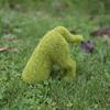 Dog Shape DIY Artificial Grass Animal Resin Eye-catching Garden Turf Grass Animal Office Decor