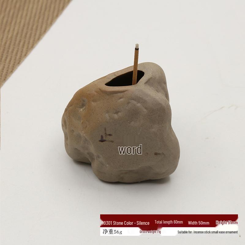Zen Ceramic Incense Holder Small Vase – Mini Home Ornament & Creative Gift